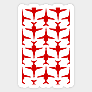 Rockwell B-1 Lancer - Red & Black Pattern Unswept Design Sticker
